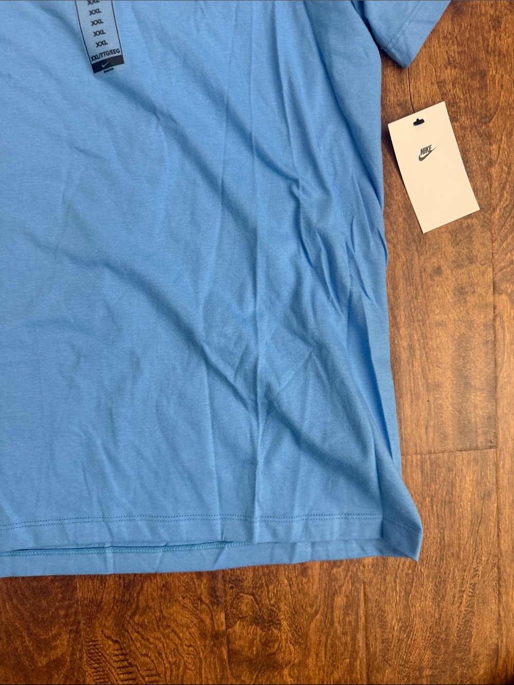 Nike Air Light Blue Crewneck T-Shirt with White Swoosh Size XXL - Picture 6 of 11